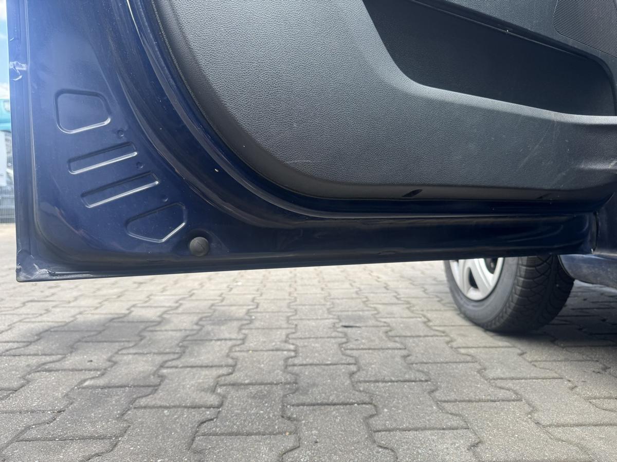 Skoda Fabia 2 5J original T&uuml;r vorn links 4711 Pacific Blue Rohbau Bj.2010